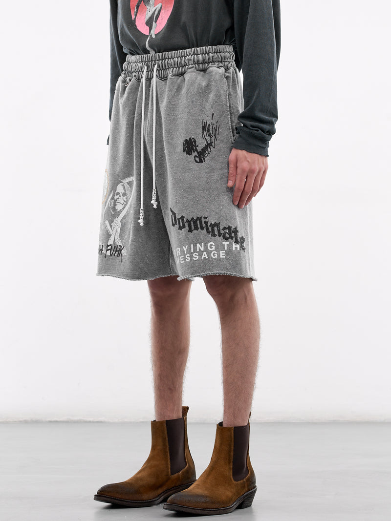 Carry The Message Sweat Shorts (5U019Q1010-GRAY)