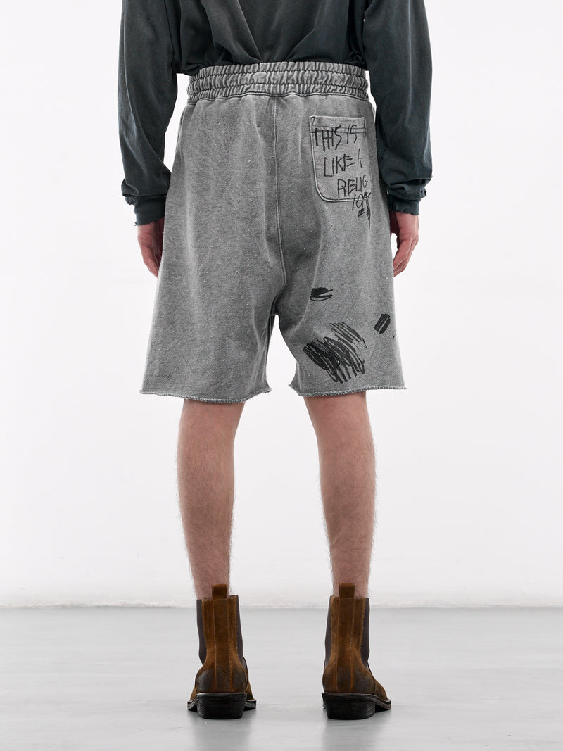 Carry The Message Sweat Shorts (5U019Q1010-GRAY)