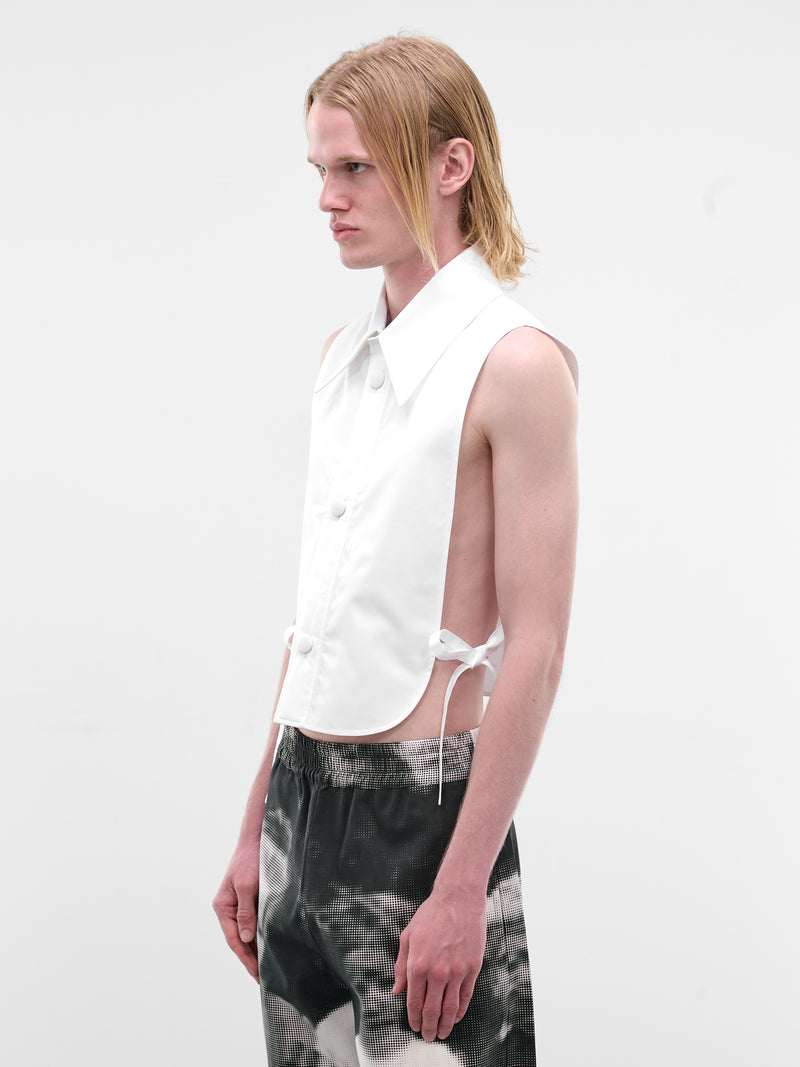 Bib Collar Shirt Vest (6007-CC19-WHITE)
