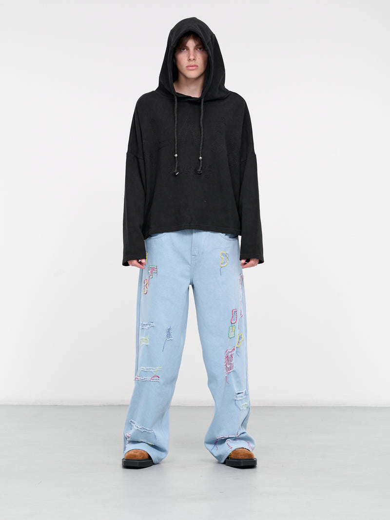 Embroidered Hoodie (601241203-1-BLACK)