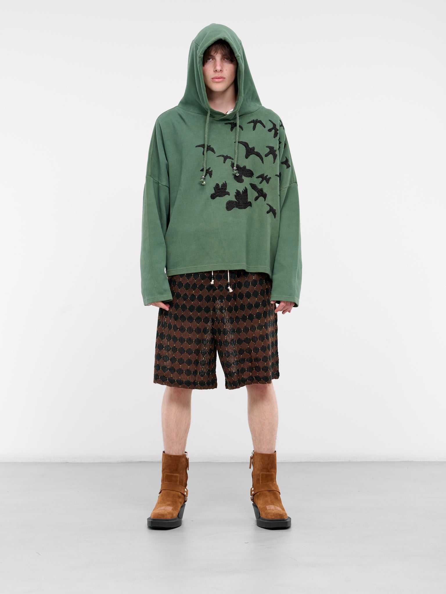 Embroidered Hoodie (601241204-5-GREEN)