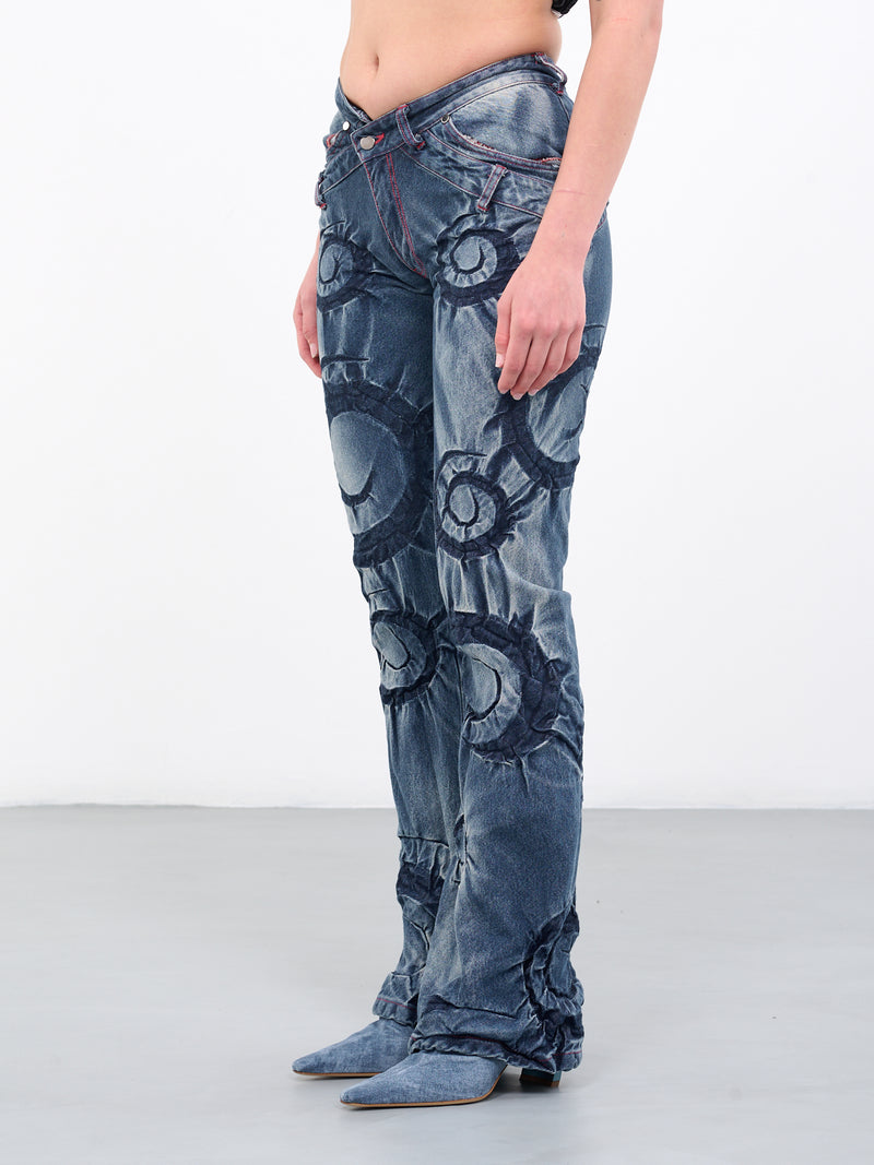 Wheelspin Denim Pants (404B-WHEELSPIN-LILAC-GLOW)