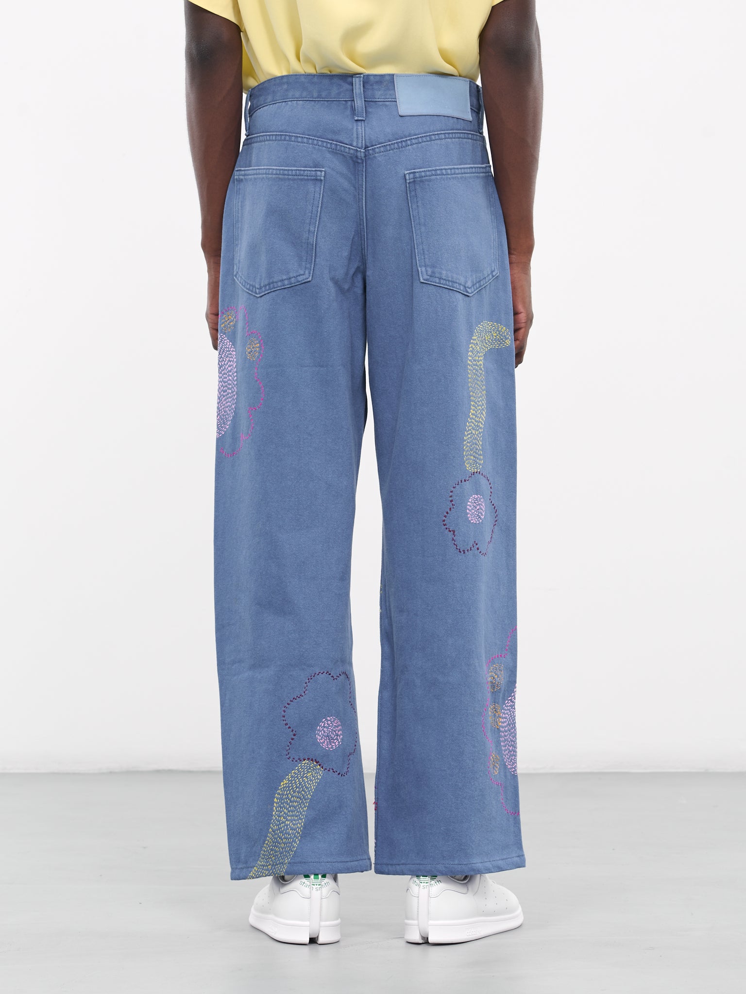 Flower Jeans (607231902-1-BLUE)