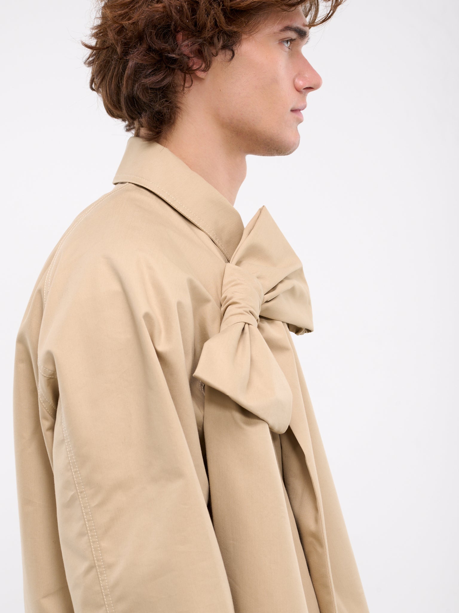 Bow Dolman Workwear Jacket (6073-1041-TAUPE)