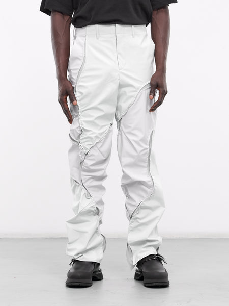linen turn-up pants | OHOTORO