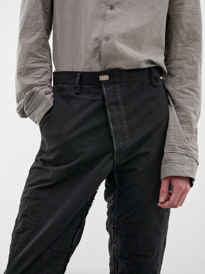 Black Zimbabwe Cotton LP Trousers (5096-BLACK)