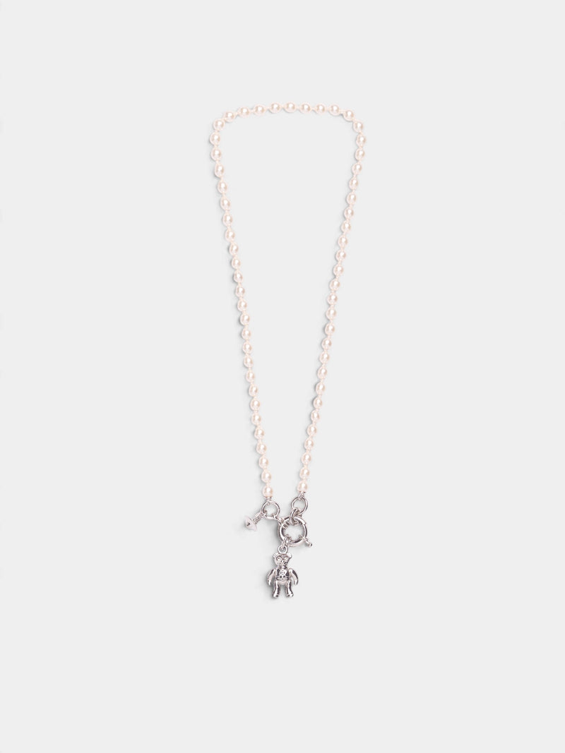 Pearl & Orb Necklace (6301015K-02P800-PLATINUM-PEARL)