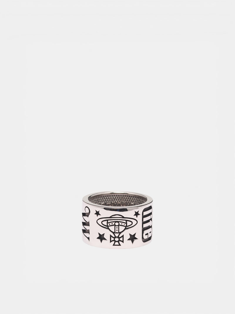 Silver Lancelot Ring (6402001L-01P017-ANTIQUE-PLATIN)