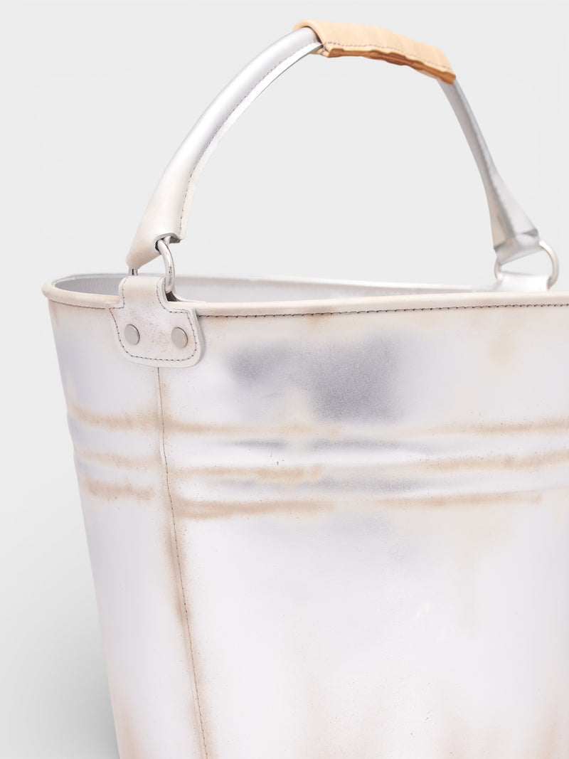 DOUBLET Silver Leather Bucket Bag | H.Lorenzo - detail 1