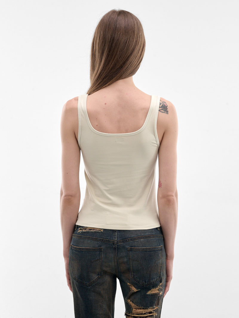 Ivory Cherry Print Tank Top (6M1SJ41900-IVORY)