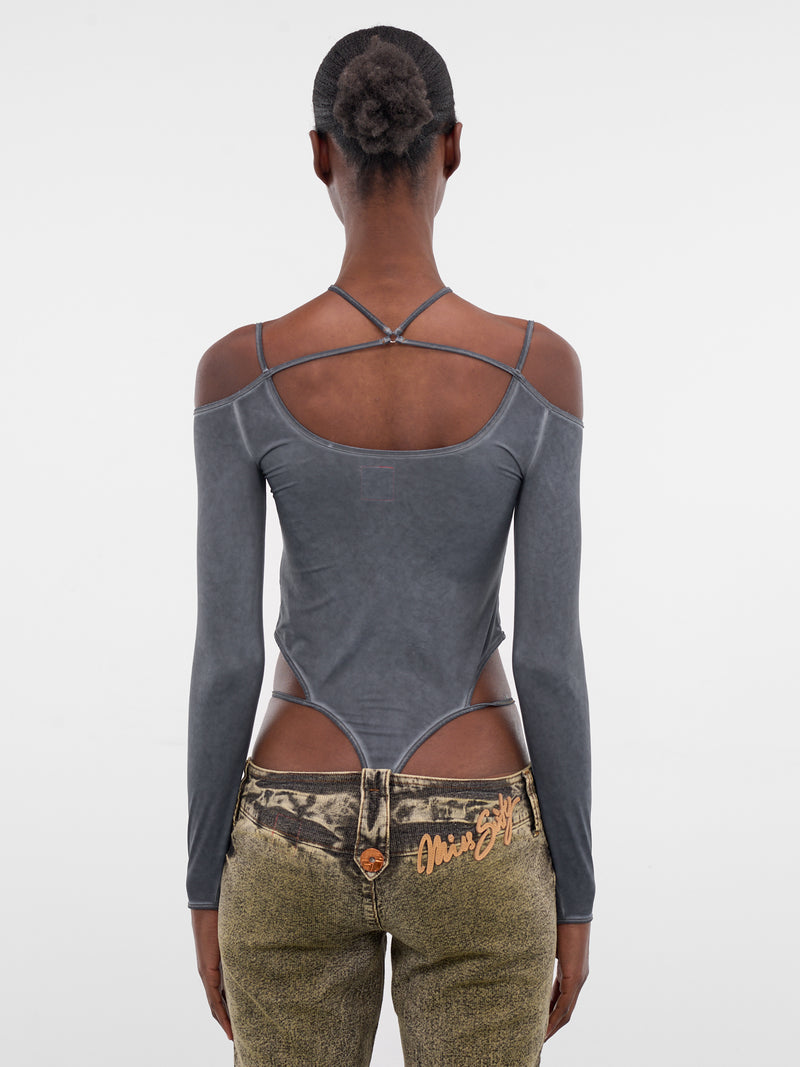 Miss Sixty x KNWLS Jersey Bodysuit (6M1SJ93300-RETRO-BLUE)