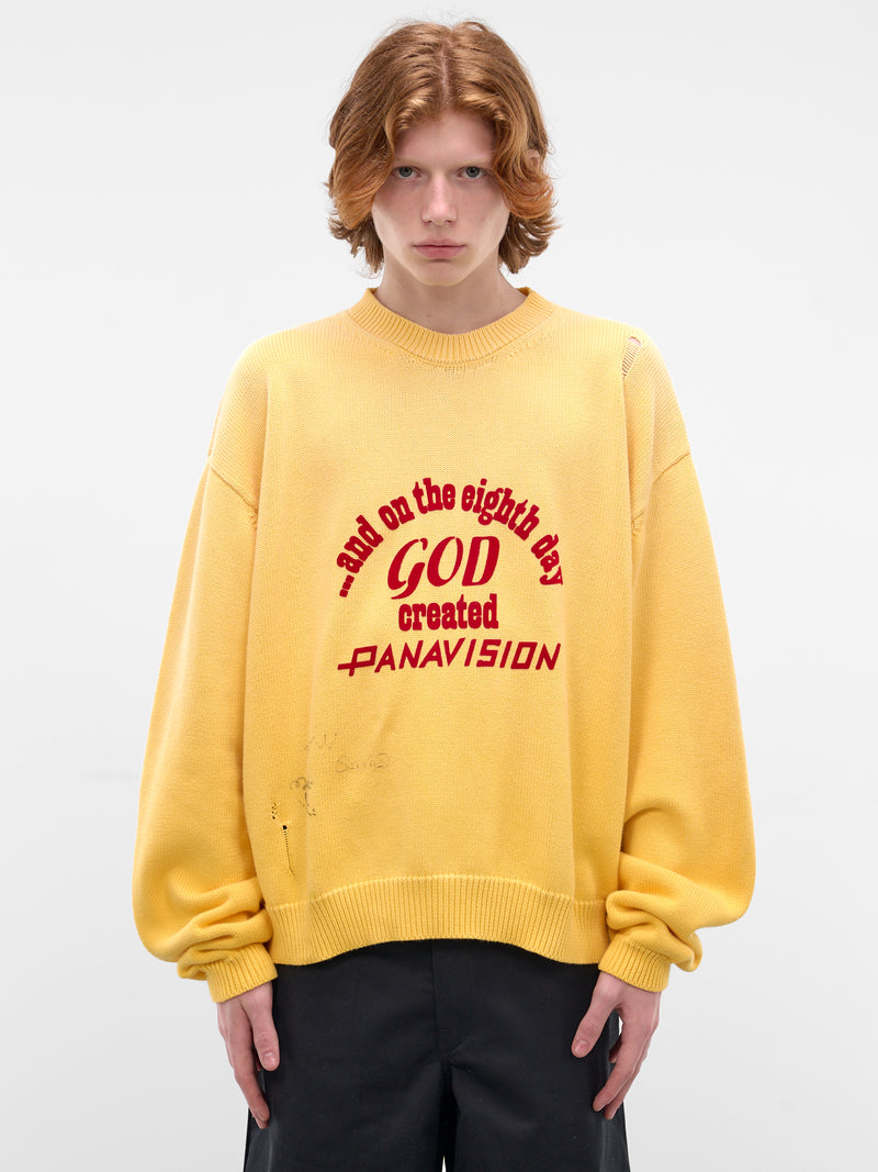 Eden Roc Knit Crewneck Sweater (6U006Q1010YLW-YELLOW)