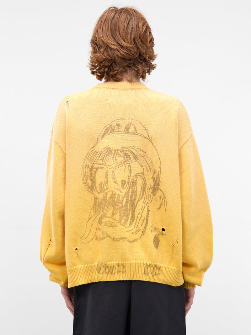 Eden Roc Knit Crewneck Sweater (6U006Q1010YLW-YELLOW)