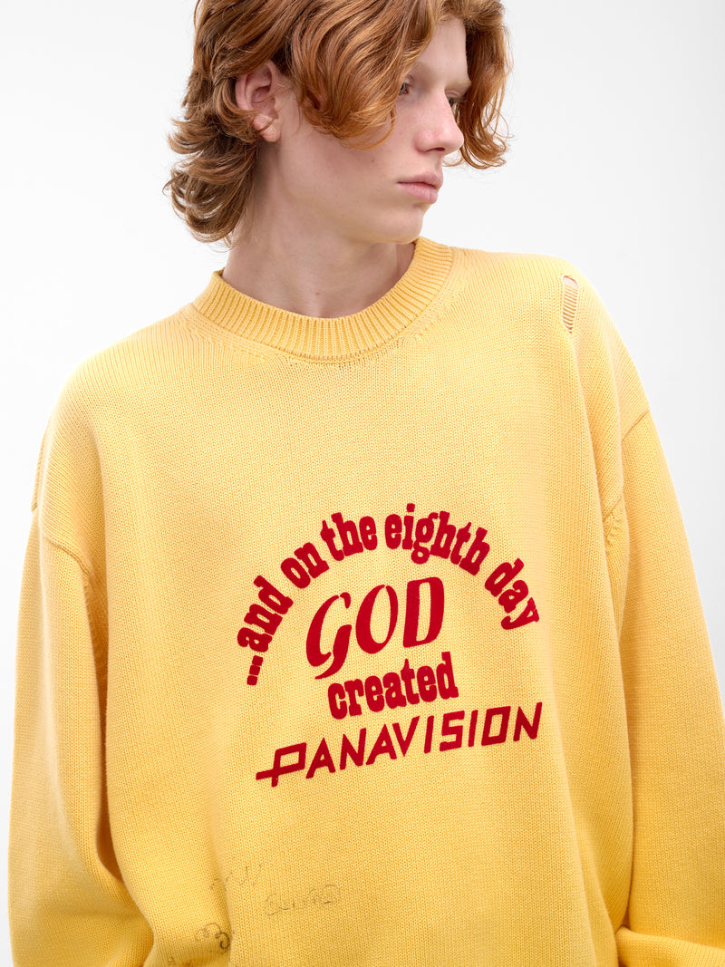Eden Roc Knit Crewneck Sweater (6U006Q1010YLW-YELLOW)