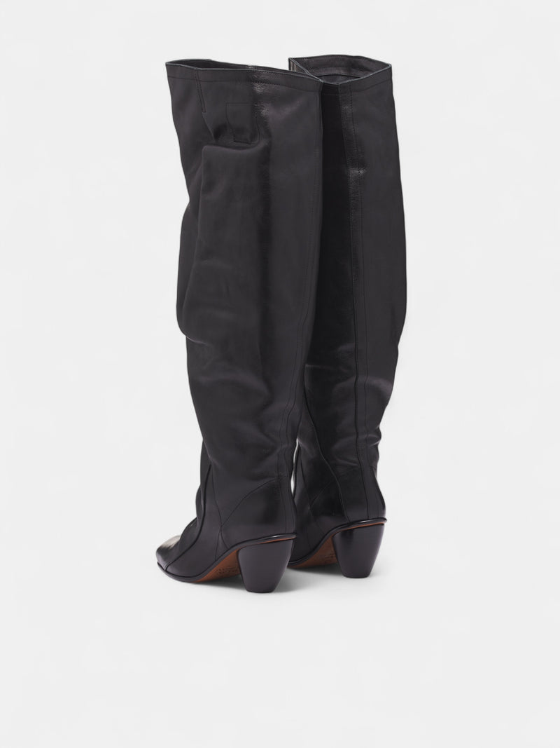 Black Leather River Boot (71020041W-L00CJ-N401-BLACK)