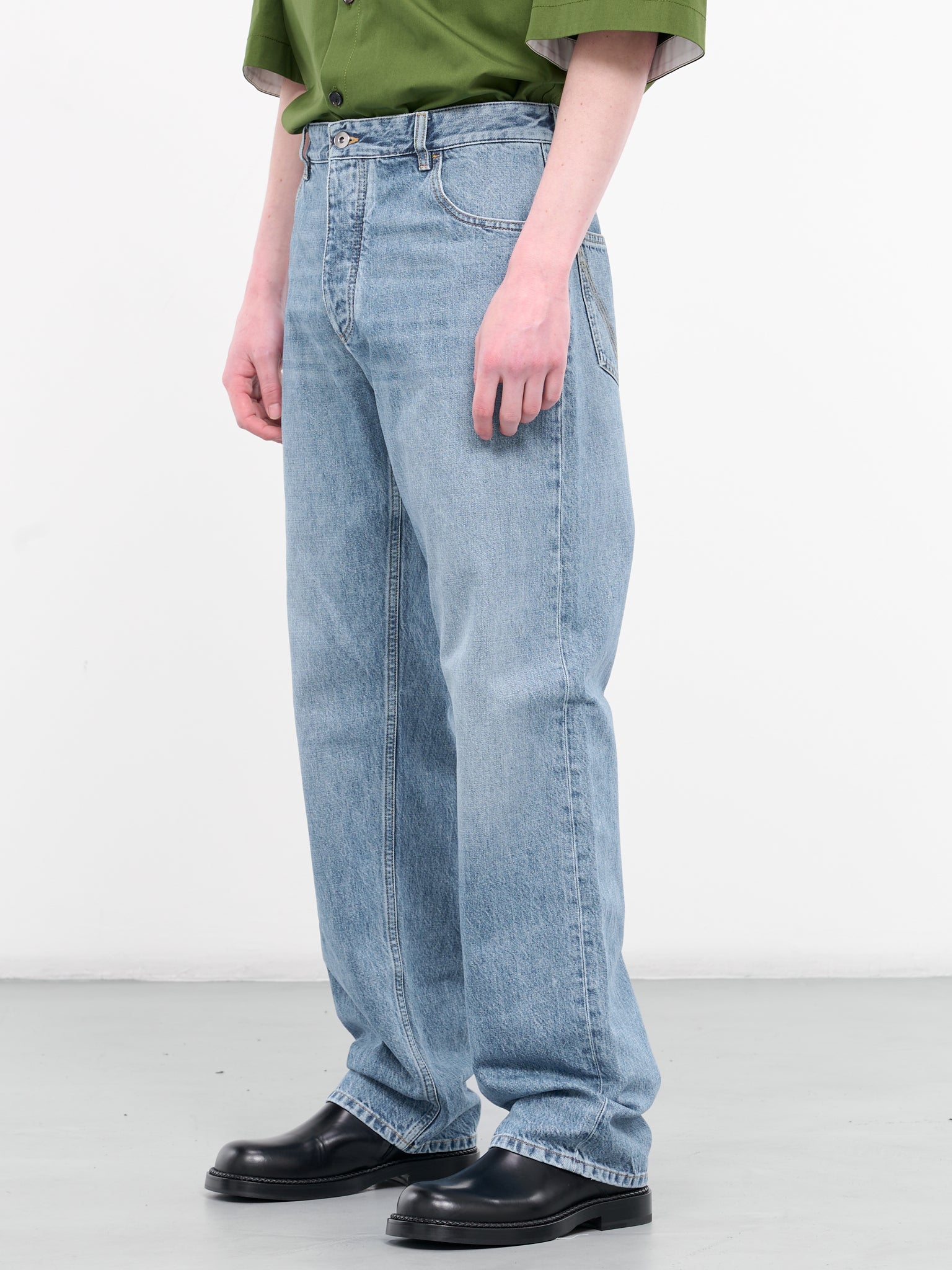 Vintage Wash Straight Jeans (710238V42W0-4715-MID-BLUE)