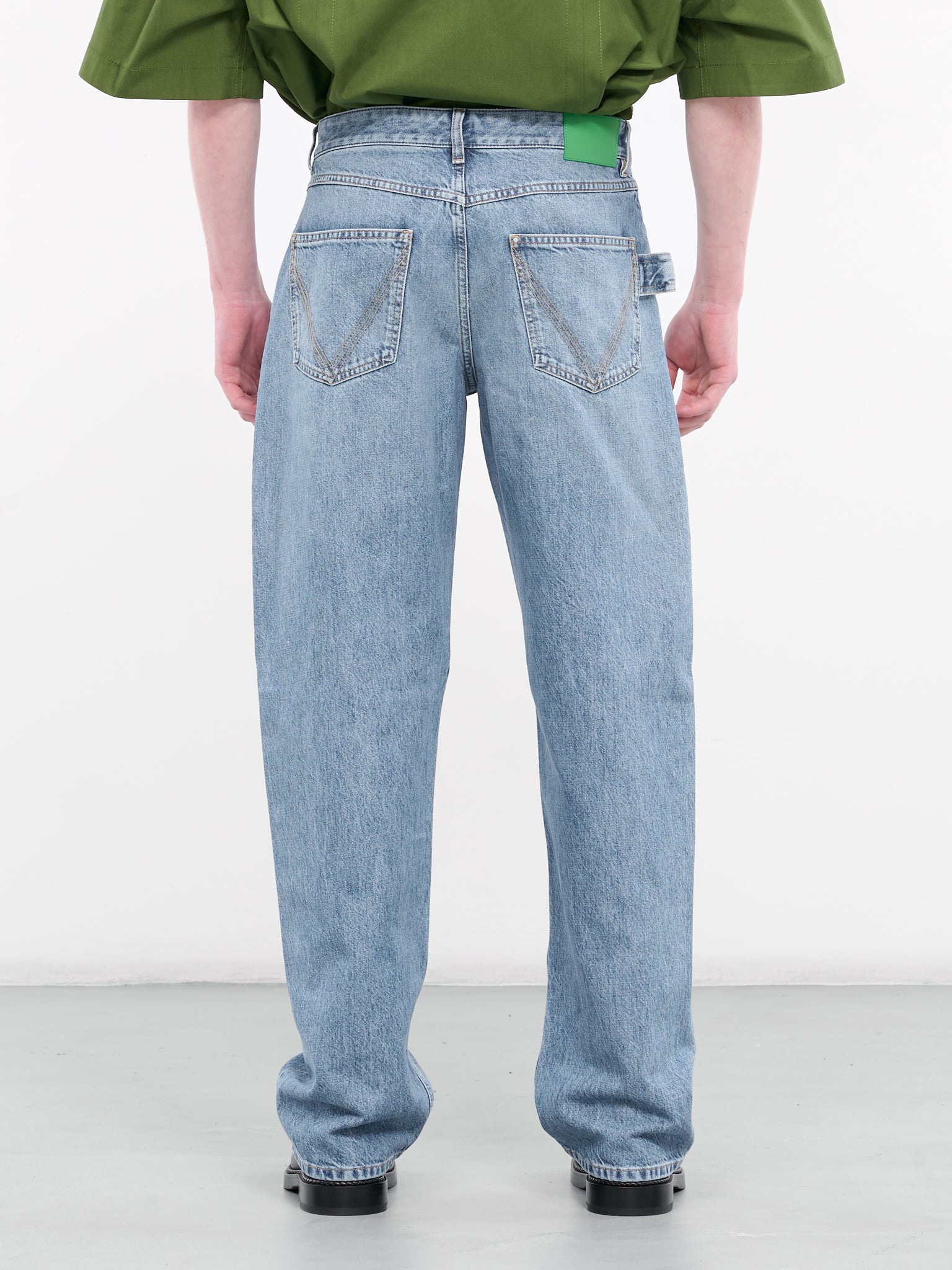 Vintage Wash Straight Jeans (710238V42W0-4715-MID-BLUE)