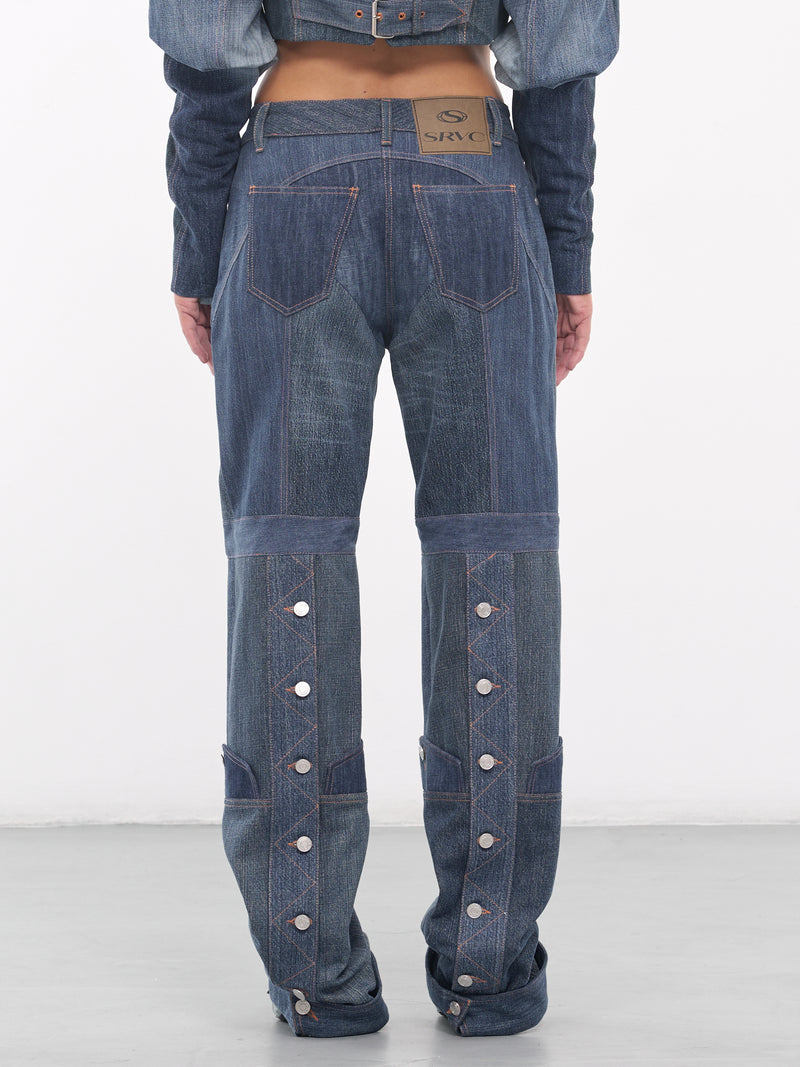 Bourbon Denim Jeans (777-299-DARK-DENIM-BLUES)