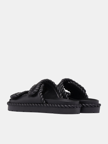 メグリン　BRENTA BLACK FLAT SANDAL 38 ブラック 787003VBSDJ-1000-BLACK-