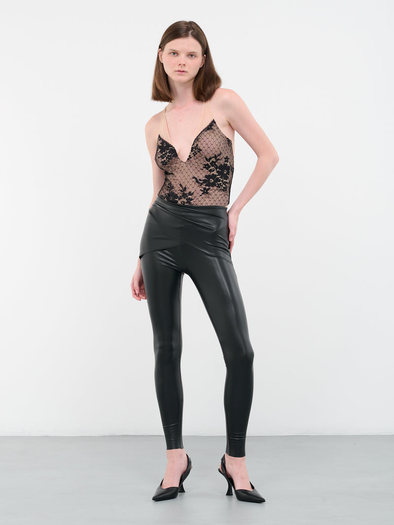 N°21 Monica Lace Bodysuit (79273-9947-VANILLA-LATTE-BLACK)