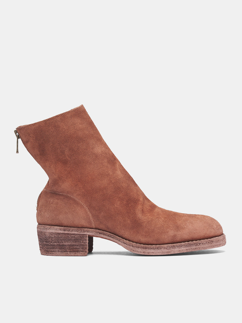 Brown 796Z Reverse Horse Leather Boots (796Z-HORSE-REVERSE-CV174T-BROW)