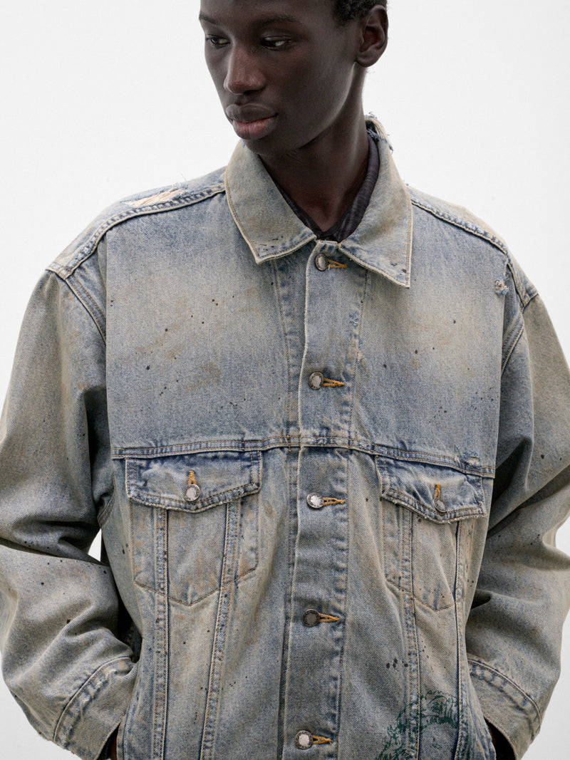 Light Wash Athenians Denim Jacket (7M001Q3018LDM-LIGHT-WASH-DENIM)