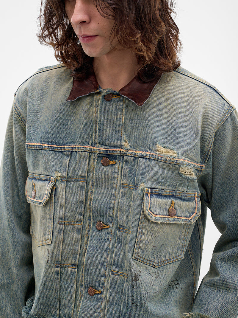 Blue Buffalo 66 Denim Jacket (7U003Q1010LDM-DENIM-BLUE)