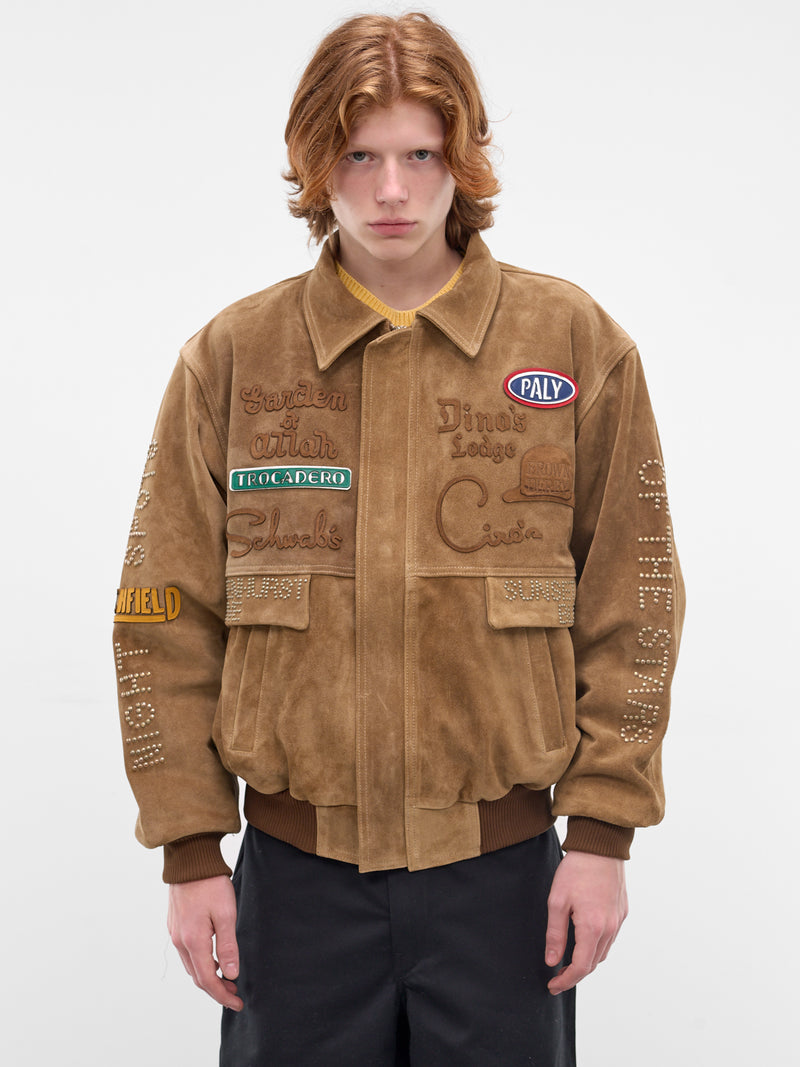 Sunset Blvd. Sponsored Suede Jacket (7U007Q1010TAN-TAN)