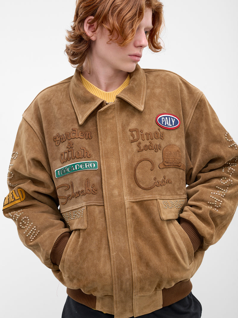 Sunset Blvd. Sponsored Suede Jacket (7U007Q1010TAN-TAN)