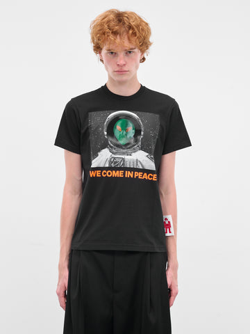 BEEDEN COMPACT PRINT TEE ブラック Black W-Space Graphic Tee (8002-CC26-BLACK)