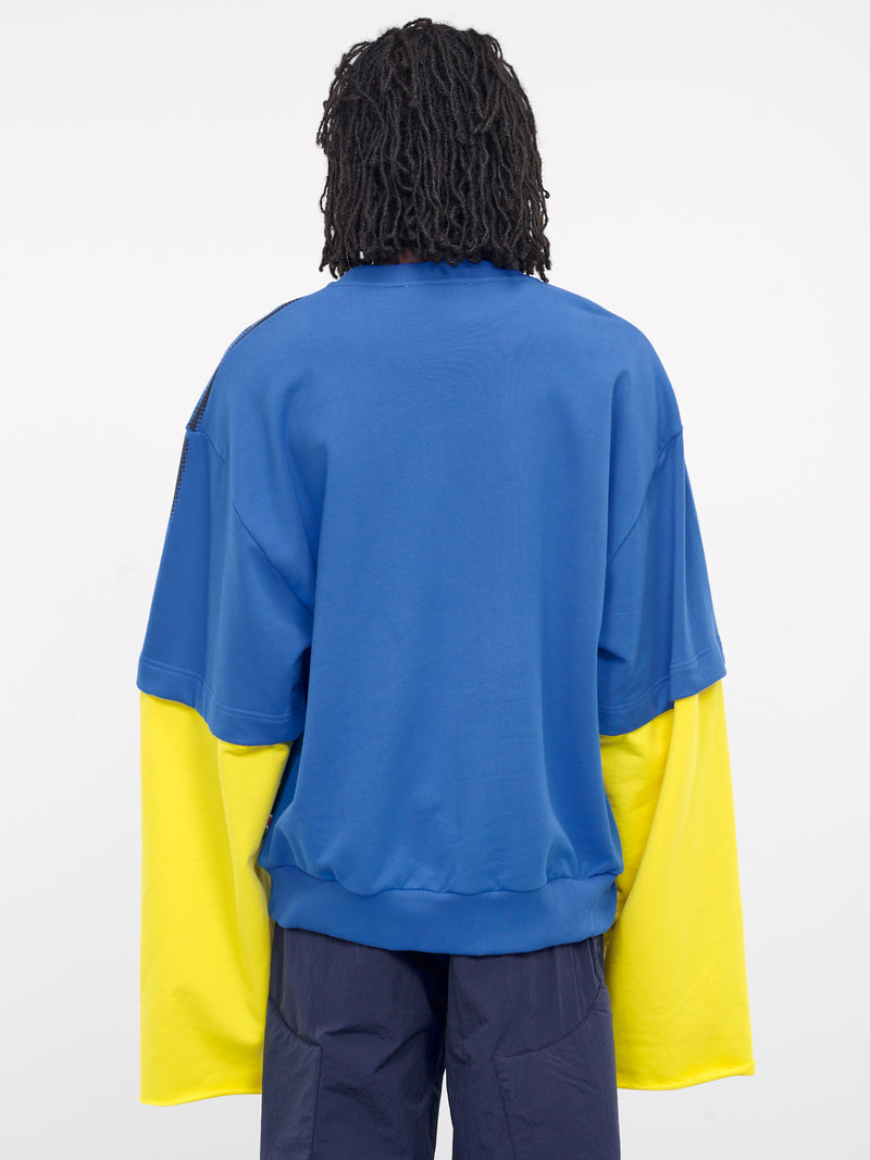 Blue Peace Super Oversized Sweater (8030-PEACE-CC37-BLUE)