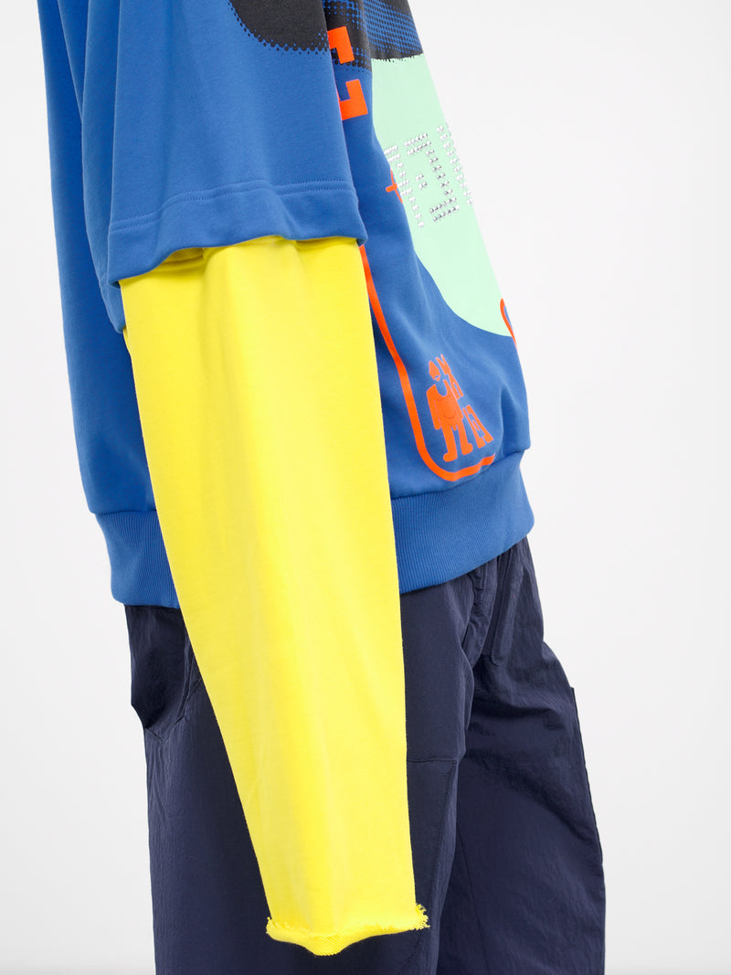 Blue Peace Super Oversized Sweater (8030-PEACE-CC37-BLUE)