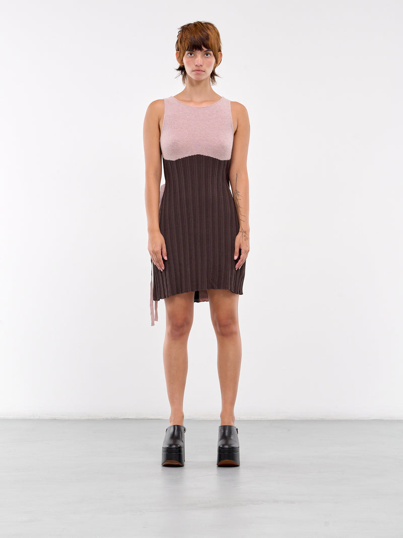 Rib Knit Dress (8085-EL-F-FOSSIL)