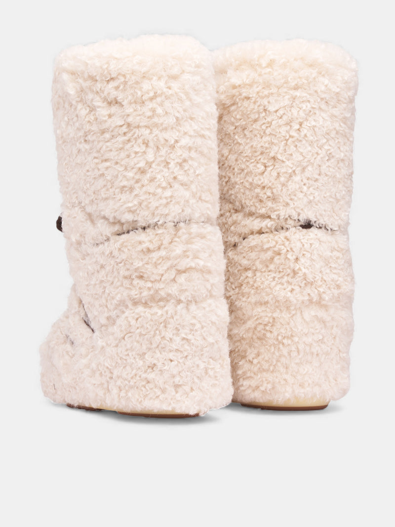 Ecru Icon Curly Extra Boots (0D1403070-L007-ECRU)