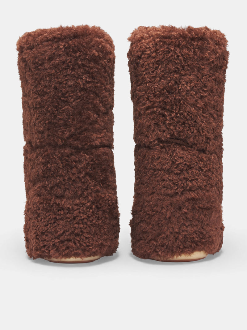 Brown Icon Curly Extra Boots (80D1403070-M010-DARK-BROWN