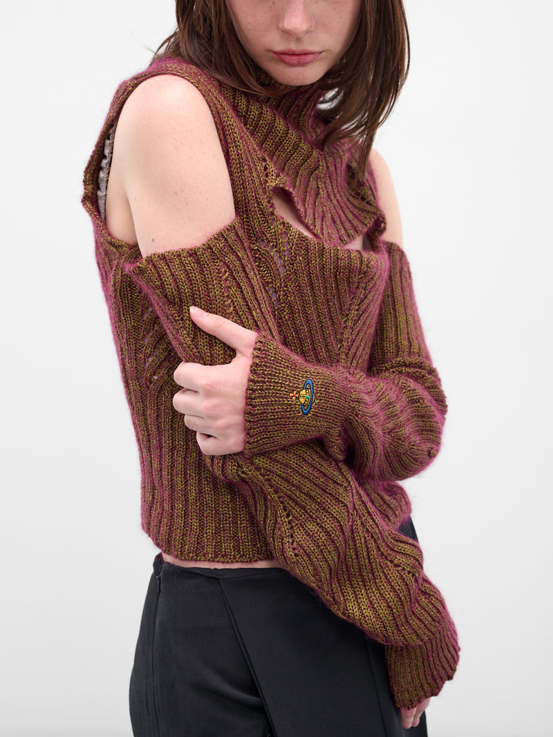 Brown Mary Army Warmers (8109000O-Y0040-R401-GOLD)