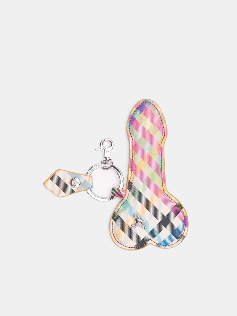 Heather Plaid Penis Keyring (82030119U-S001S-O315-HEATHER-P)