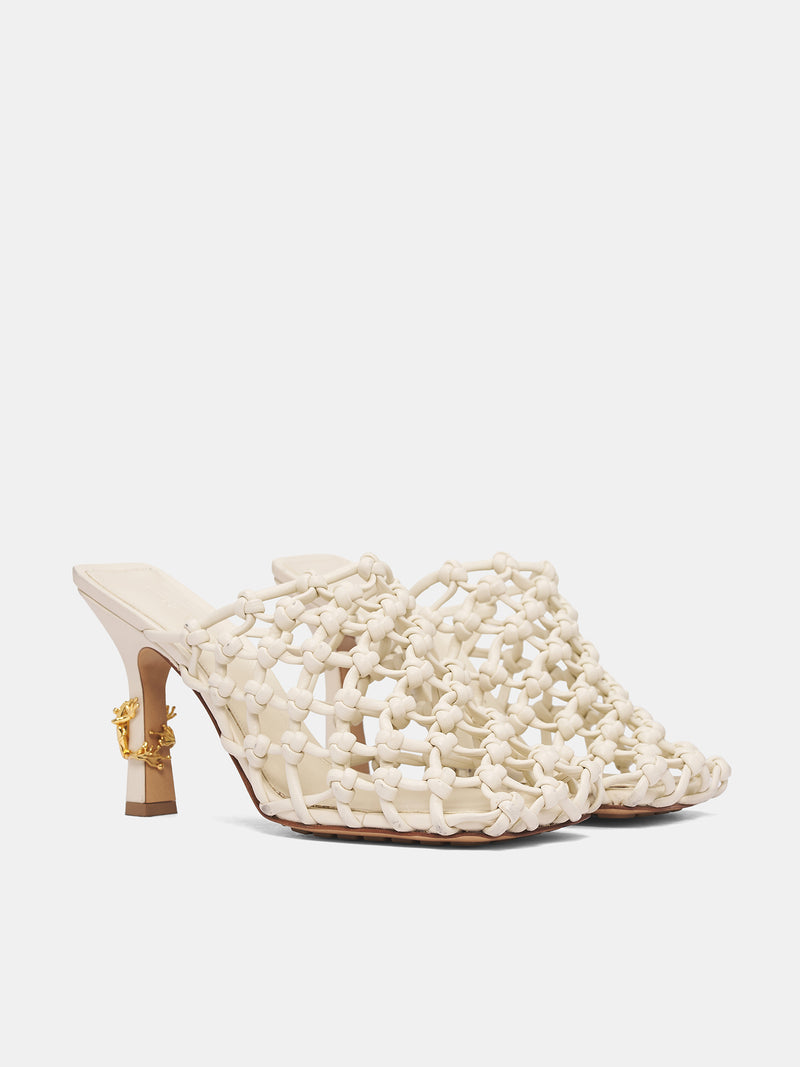BOTTEGA VENETA Braided Riva Mules | H.Lorenzo - front side