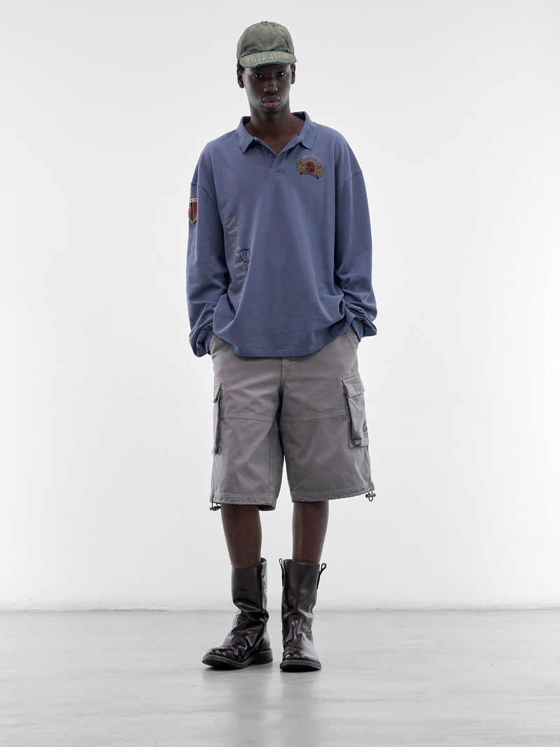 Gray Cotton Cargo Shorts (860WP22003-GRAY)