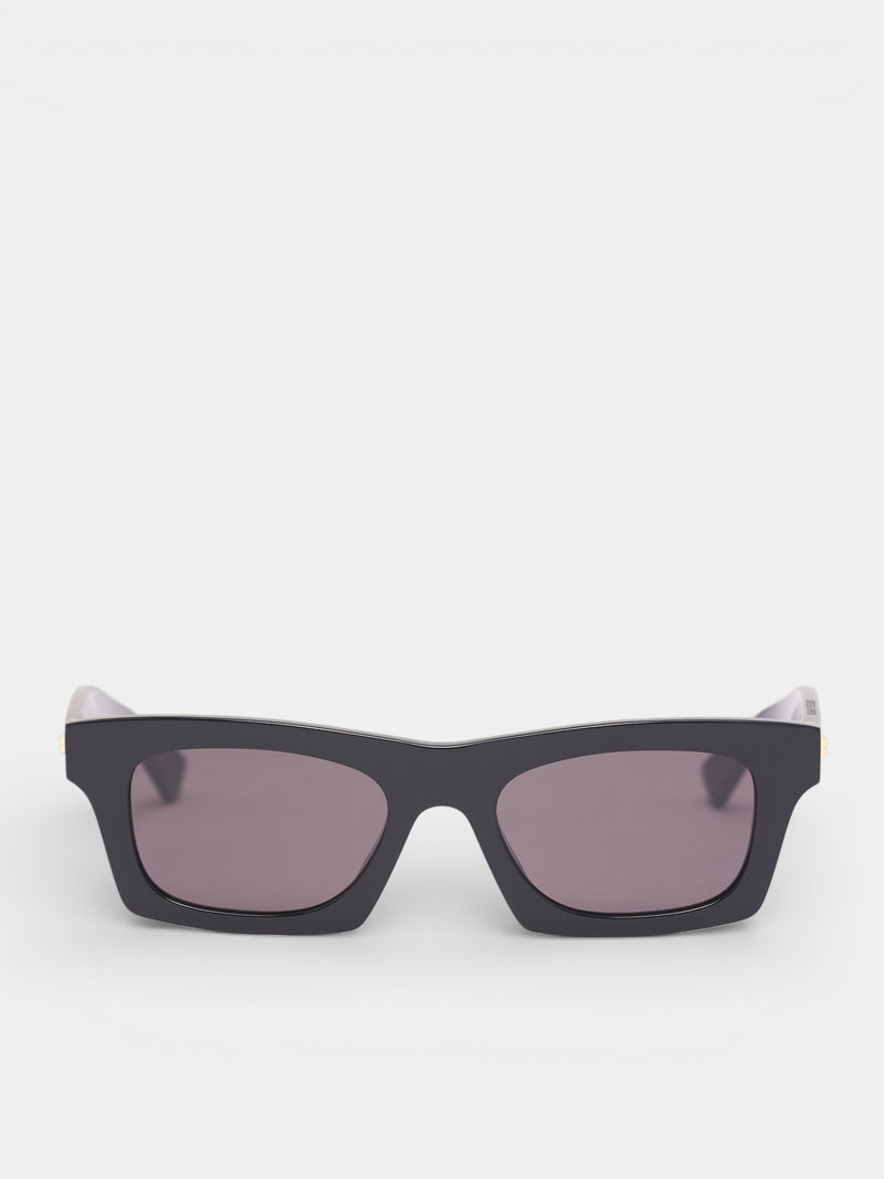 Black Squared Sunglasses (861362-V2Q30-1049-BLACK-GREY)