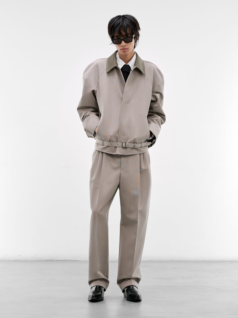 Stone Wool Melange Blouson (861962V6DE0004-STONE-MELANGE)