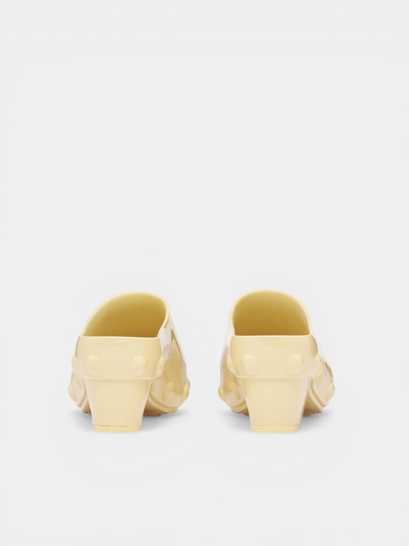 Butter Yellow Rubber Mule Clogs (868075V2AS0003-BUTTER-YELLOW)