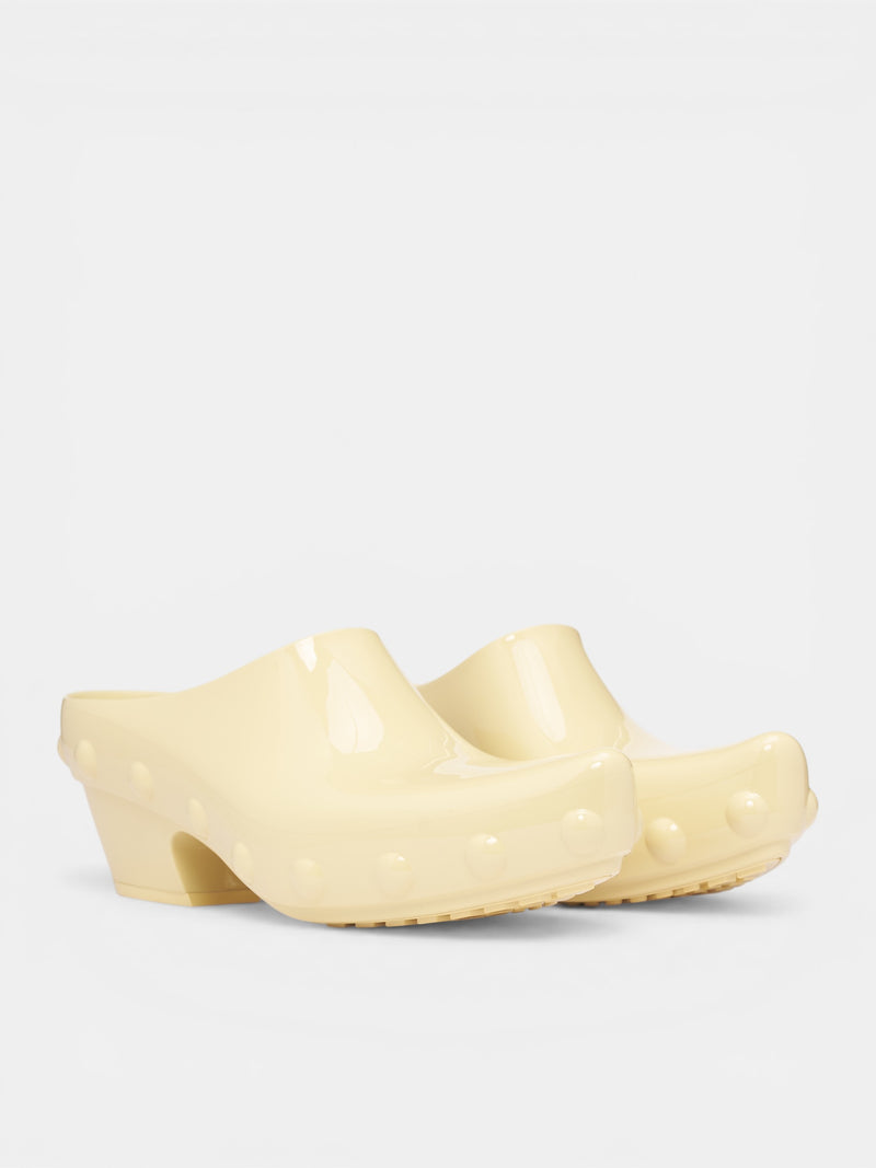 Butter Yellow Rubber Mule Clogs (868075V2AS0003-BUTTER-YELLOW)