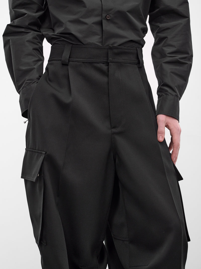 Black Cargo Pants (868888V6DH00-1010-BOUBLE-BLACK)
