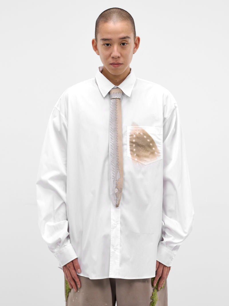 DOUBLET Fish Bone Graphic Necktie | H.Lorenzo - front