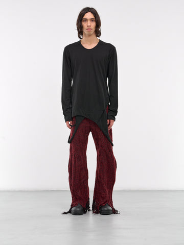 【関税込み】JULIUS ブラック ドレープ 長袖Tシャツ メンズ Julius Tシャツ (長袖) | オンラインセールは最大53%オフ