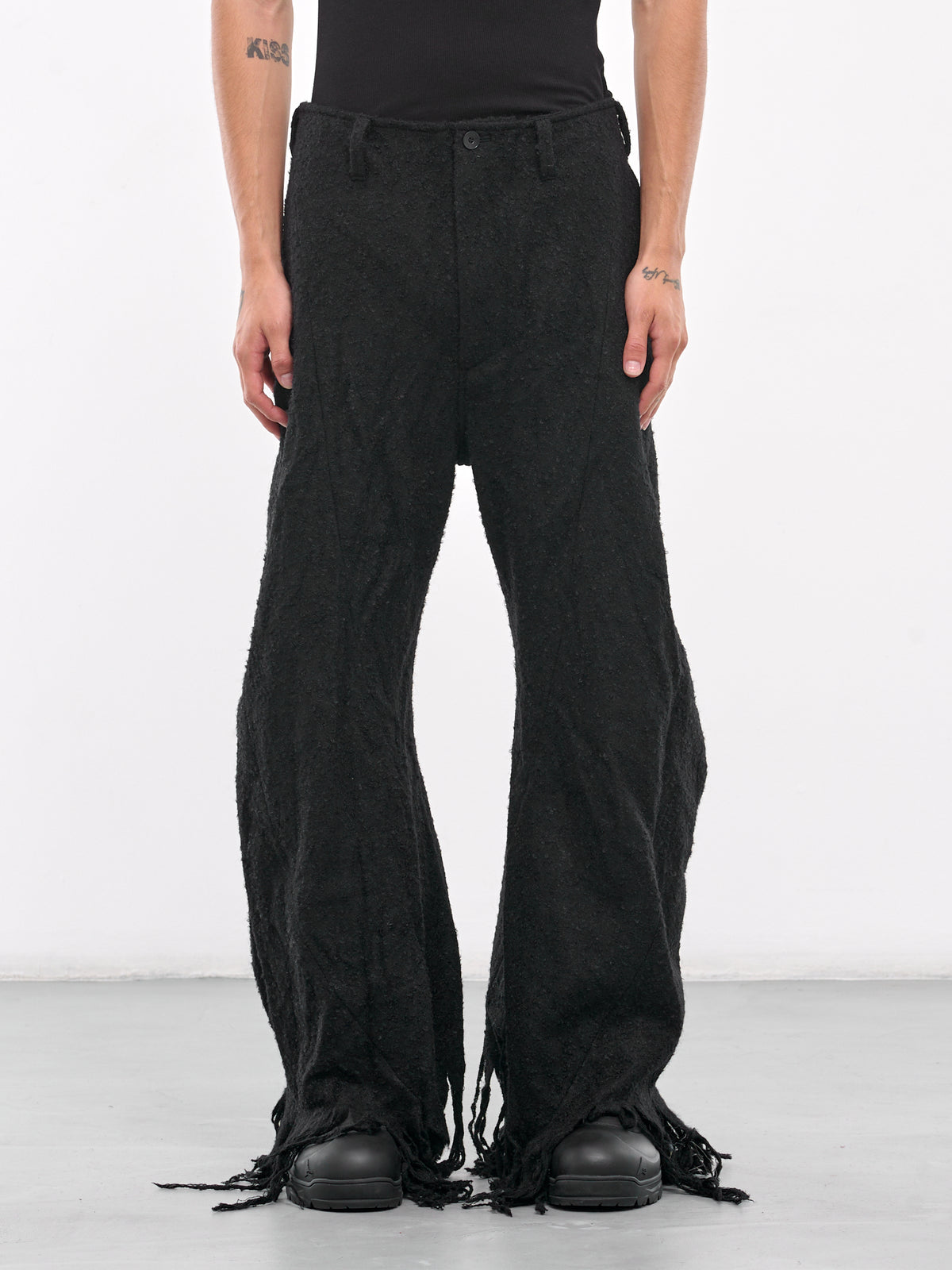 Wool-Mohair Trousers (877PAM6-BLACK)