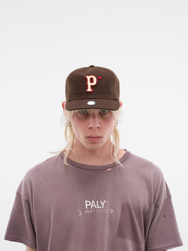 Wool Baseball 'P' Hat (8U004Q1010BRN-BROWN)