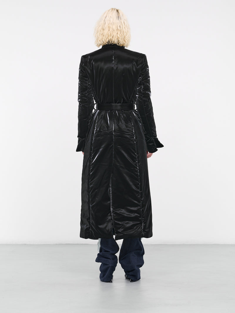 Black Signature Split Puffer Coat (903202-BLACK)