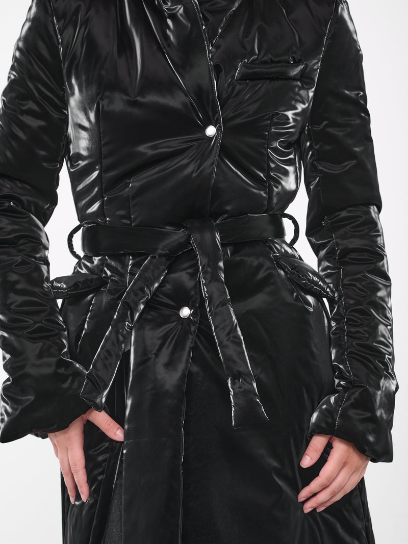 Black Signature Split Puffer Coat (903202-BLACK)